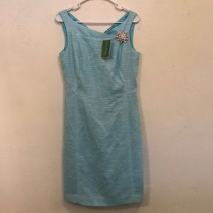 Lilly Pulitzer sheath dress with Brooch